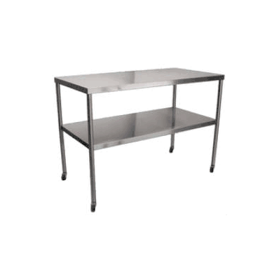 Table, Instrument 20x48x34 W/Loc Casters W/Sh