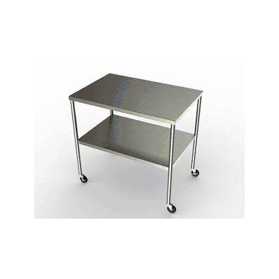 Table, Instrument, Ss, 24"X72"X34", W / Shelf