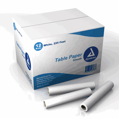 Table Paper Exam, Smooth, 225 Ft. - 12/Cs - D