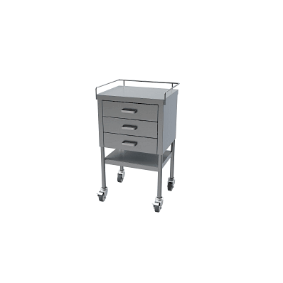 Table, Prep, Ss, 20x16, W/3 Drawer - Medline