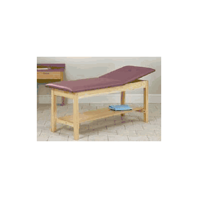Table, Treatment W/Adj Backrest Blk/Nat - -
