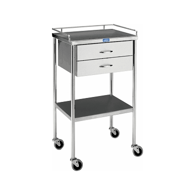 Table, Utility, W/Shelf, 2-drawers - Medline
