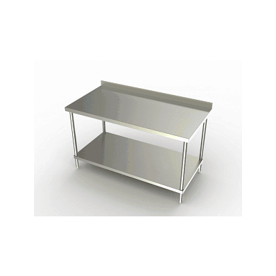 Table, Work, Ss, W/Backsplash - Medline