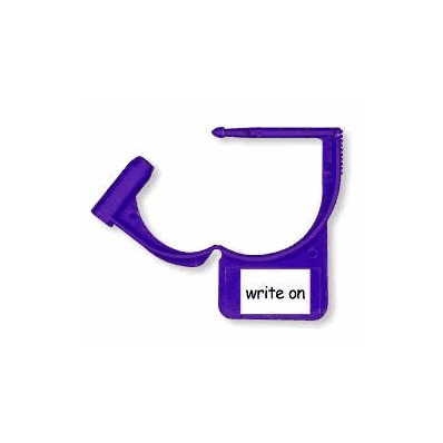 Tamper Evident Locking Tag Snap-lock Purple -