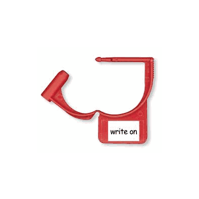 Tamper Evident Locking Tag Snap-lock Red - Ta