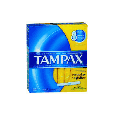 Tampon Tampax Regular Absorbency Retail Box