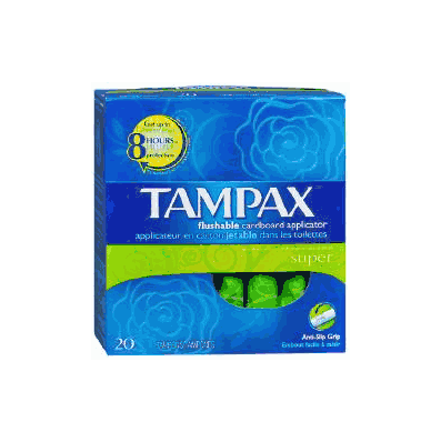 Tampon Tampax Super Absorbency Retail Box -
