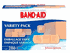 Tan, Adhesive strip, sterile in plastic, assorted colors sizes, sold as 280/box by Band-Aid Johnson & Johnson Consumer 10381370047114<br><br><font color="red"><b>BACK TO THE PRODUCT TABLE, <a href="https://www.aaawholesalecompany.com/wound-care-general-wound-care-adhesive-bandages-by-band-aid-brand-johnson-and-johnson.html">CLICK HERE</a></b></font>