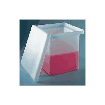Tank, W/Lid Rect 14x10x10 6gl (1/Cs) - - Fis
