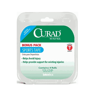 Tape, Sports, Bonus Pk, 1.5"X10yd, 4ea / Bx -