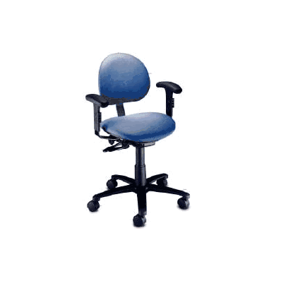 Task Chair Backless With Caster Dusty Blue -