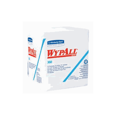 Task Wipe, 12" x 12-1/2" Light Duty White, NonSterile