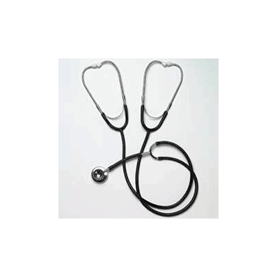 Teaching Stethoscope Black 1-tube Dual Head -