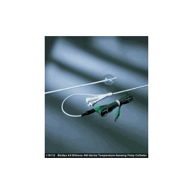 Temperature-Sensing Foley Catheter, 14 Fr., 5 cc Balloon