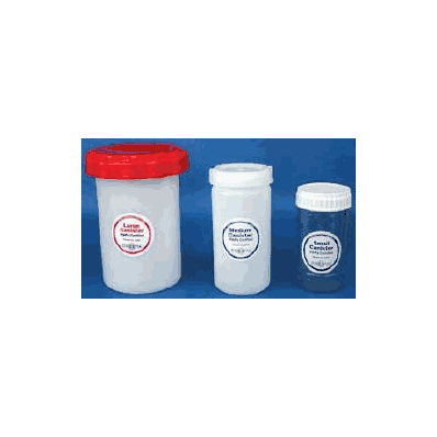 Therapak 23027 Secondary Specimen Transport Canister, 2" x 5" Small Canister, 5-Tube Capacity
