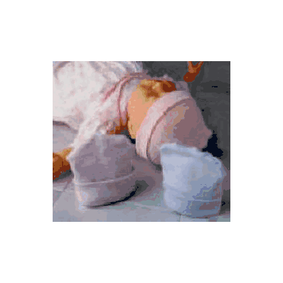 Thermal Knit Fabric,Cap Infant, Color: Pink