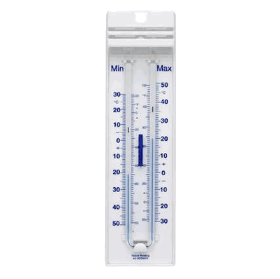 Thermometer, 7.9" Max/Min U-Shaped