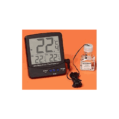 Thermometer, Triple Display Audible Alarm C/