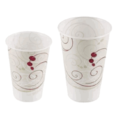 Drinking Cup Sweetheart 8 Oz. Cold White, Bl