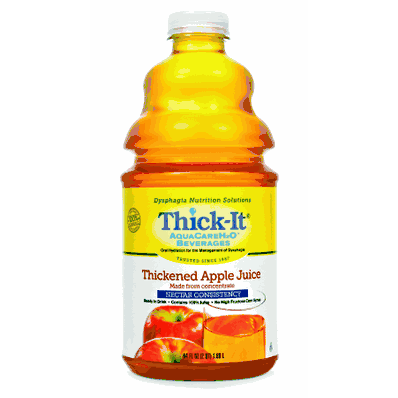 Thickened Beverage, 8 oz. Apple FLavor Bottle