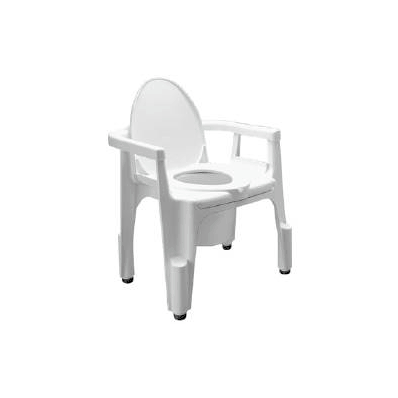 Composite Commode Deluxe Plastic With Backres