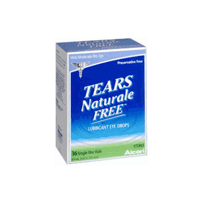 Lubricant Eye Drops Tears Naturale Free 0.03