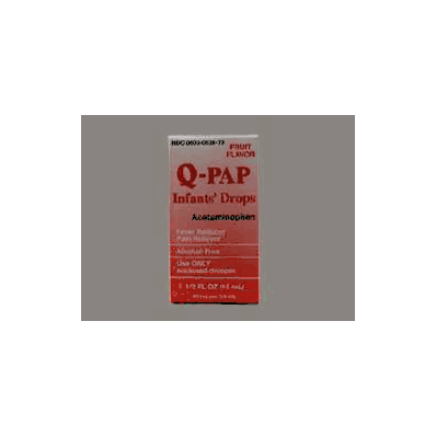 Infant Pain Reliever Q-pap Drops 15 Ml 100 Mg
