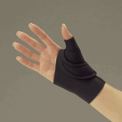 Thumb splint, large in neoprene, black