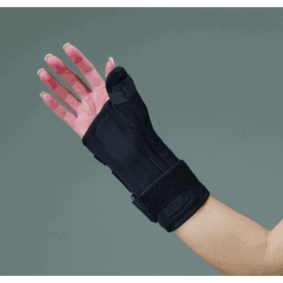 Thumb/Wrist Splint 8", medium, foam, right