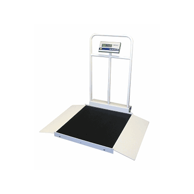 Tilt & Roll Wheelchair Scale With Handrail