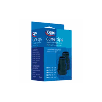 Tip, Cane Blk 1" (6/Cs) - Apex-carex