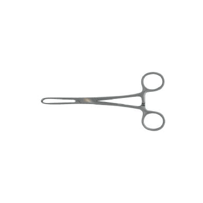 Tissue Forceps Allis Scissor Type Curved 6 In