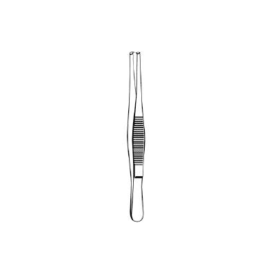 Tissue Forceps Tweezer Type Straight 5-1/2 In