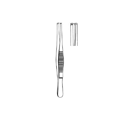 Tissue Forceps Tweezer Type Straight 5-1/2 In