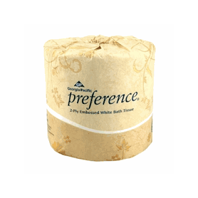 Toilet Paper, 4.05" x 4" 2-Ply Standard