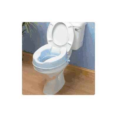 Toliet Seat, Blu Savanah Raise 4" - - Sammon