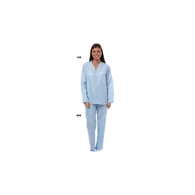 Top Pajama, Light Blue Broadcloth