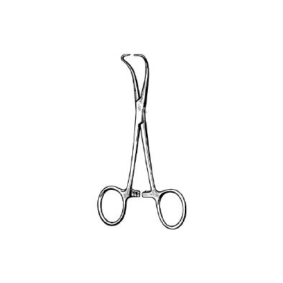 Towel Forceps Backhaus Scissor Type Curved 5-
