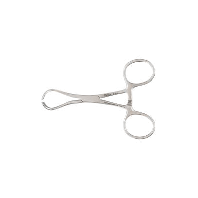 Towel Forceps Lorna Scissor Type Curved 3-1/2