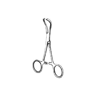 Towel Forceps Lorna Scissor Type Curved 5-1/4