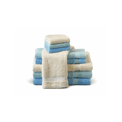 Towel, Hand, 16"X27", 3lb, Lt Blue, 10d - Med