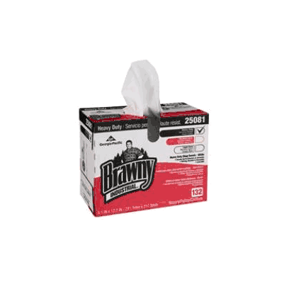 Towel, Indus Brawny Hd Shop Wht (132/Bx 10bx/