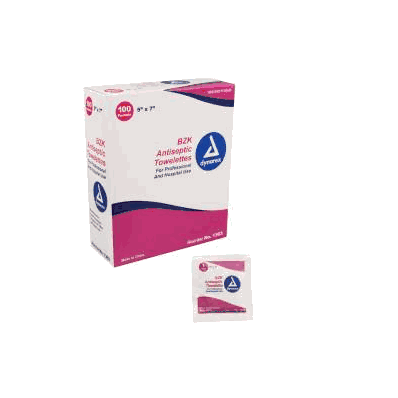 Towelette Bzk 5 X 7 Inch Individual Packet -