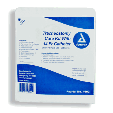 Tracheostomy Kit With 14 FR Suction Catheter,