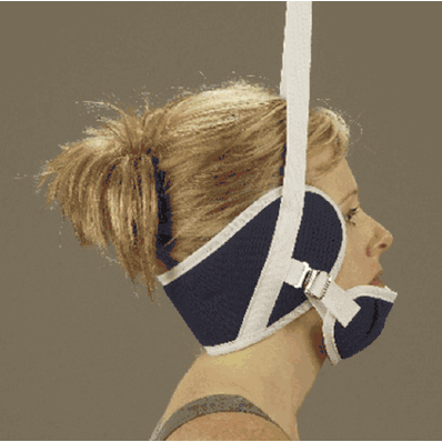 Traction head halter in canvas, universal size with buckle closure