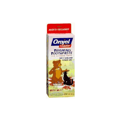 Training Toothpaste Orajel Toddler Berry Bur
