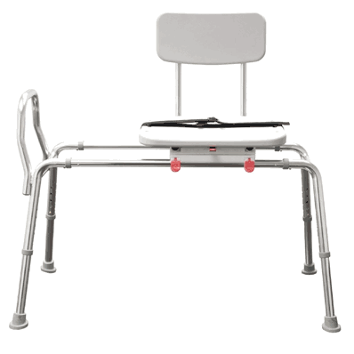 Transfer Bench 400 Lbs, 360-Degree Rotating Seat with Sliding Mechanism