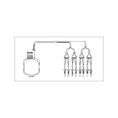 Transfer Pack, 600 mL with 8 Couplers
