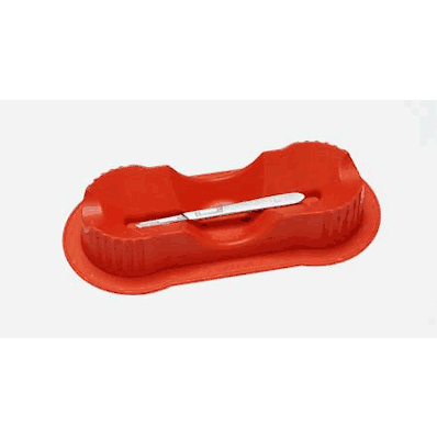 Transfer Tray, Red, Hands Free Steril