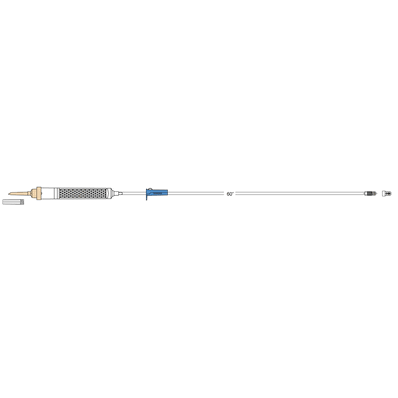 Transfusion set, 65" tubing, 27 mL, non-vented